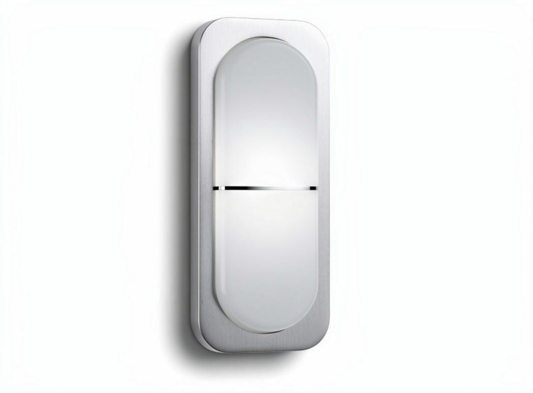 Wall-mounted chrome bathroom mirror light fixture 10 x 5 x 20cm